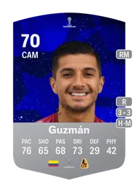 Yeison Guzmán CONMEBOL Sudamericana 70 Overall Rating