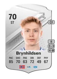 Ola Brynhildsen Rare 70 Overall Rating