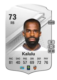 Gédéon Kalulu Rare 73 Overall Rating