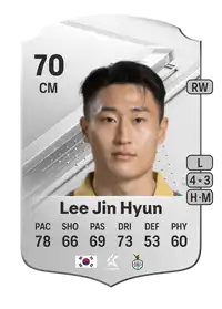 Lee Jin Hyun Rare 70 Overall Rating