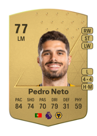 Pedro Neto Common 77 Overall Rating