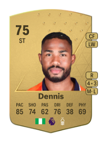 Emmanuel Dennis Common 75 Overall Rating