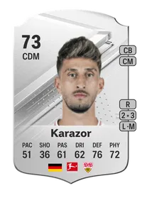 Atakan Karazor Rare 73 Overall Rating