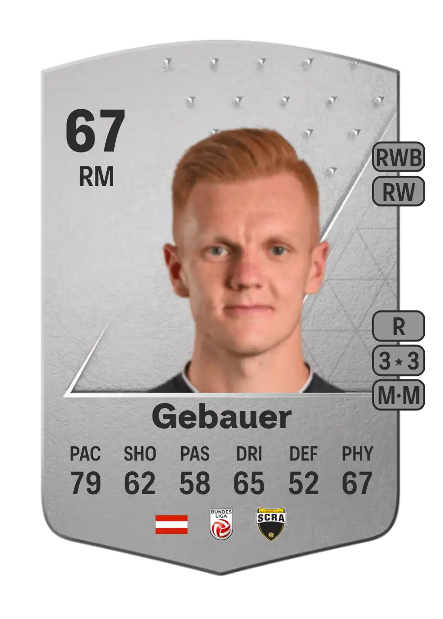 Christian Gebauer Common 67 Overall Rating