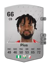 Júnior Pius Common 66 Overall Rating