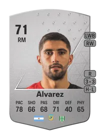 Juan Álvarez Common 71 Overall Rating