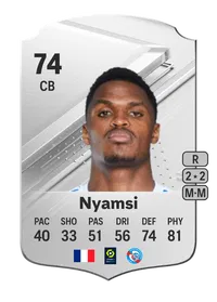 Gerzino Nyamsi Rare 74 Overall Rating