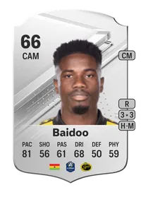 Michael Baidoo Rare 66 Overall Rating