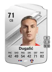 Rade Dugalić Rare 71 Overall Rating