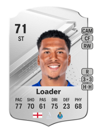 Danny Loader Rare 71 Overall Rating