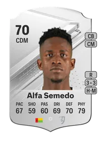 Alfa Semedo Rare 70 Overall Rating