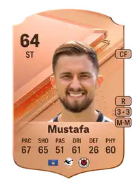 Valdrin Mustafa Rare 64 Overall Rating