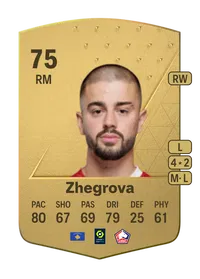 Edon Zhegrova Common 75 Overall Rating