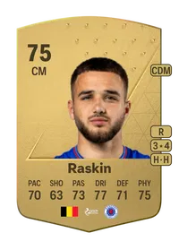 Nicolas Raskin Common 75 Overall Rating