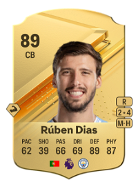 Rúben Dias Rare 89 Overall Rating