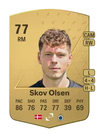 Andreas Skov Olsen Common 77 Overall Rating