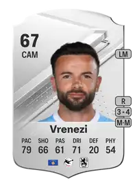 Albion Vrenezi Rare 67 Overall Rating