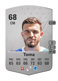 Bastien Toma Common 68 Overall Rating