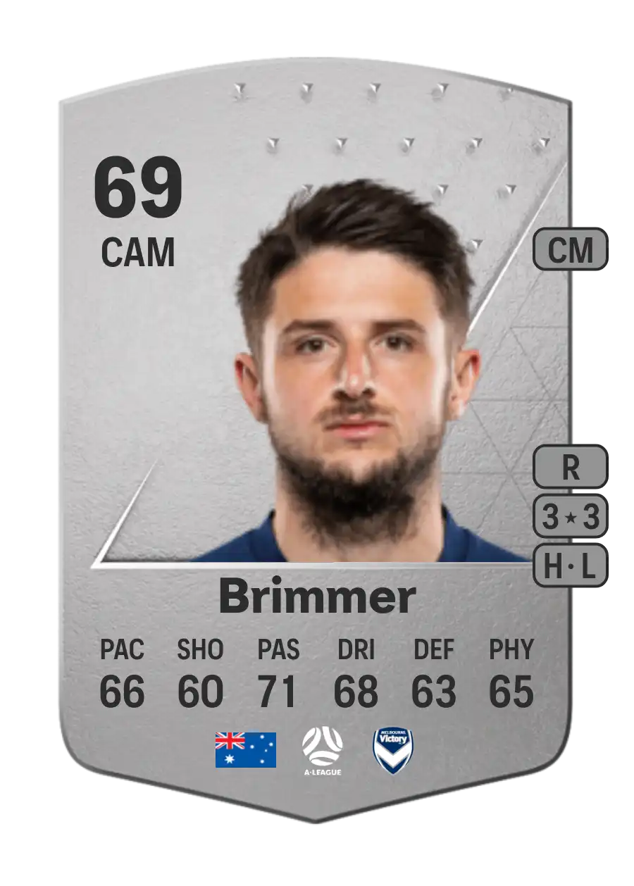 Jake Brimmer Common 69 Overall Rating