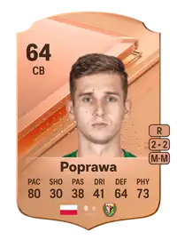 Konrad Poprawa Rare 64 Overall Rating