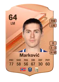 Eman Marković Rare 64 Overall Rating