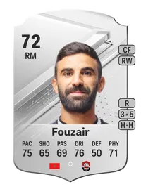 Mohamed Fouzair Rare 72 Overall Rating