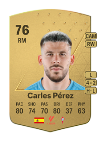 Carles Pérez Common 76 Overall Rating
