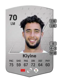 Sofian Kiyine Common 70 Overall Rating