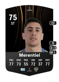 Miguel Ángel Merentiel CONMEBOL Libertadores 75 Overall Rating