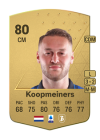 Teun Koopmeiners Common 80 Overall Rating