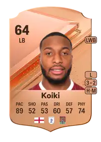 Ali Koiki Rare 64 Overall Rating