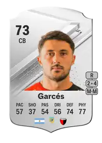 Facundo Garcés Rare 73 Overall Rating