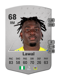 Yusuf Lawal Common 68 Overall Rating