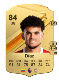 Luis Díaz Rare 84 Overall Rating