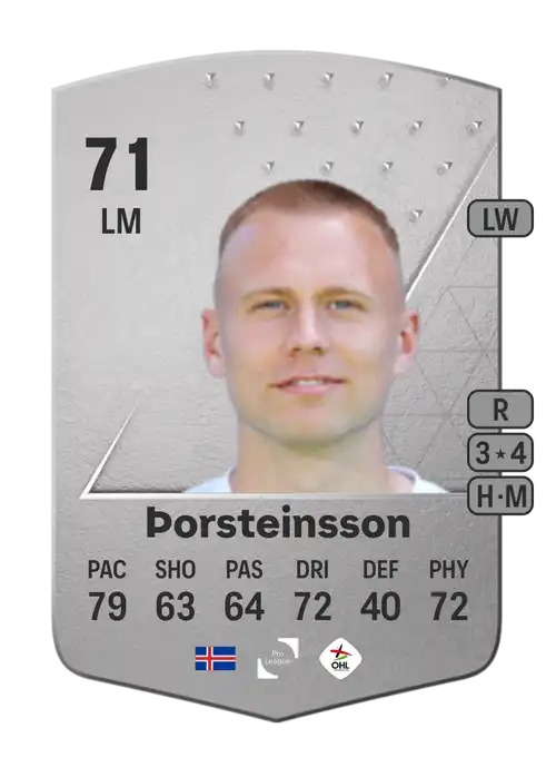 EA FC 24 Jón Dagur Þorsteinsson 71