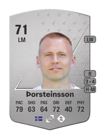 Jón Dagur Þorsteinsson Common 71 Overall Rating