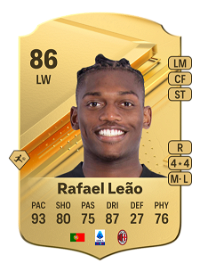Rafael Leão Rare 86 Overall Rating