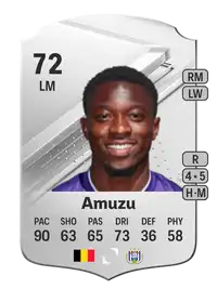 Francis Amuzu Rare 72 Overall Rating