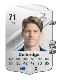 Harrison Delbridge Rare 71 Overall Rating