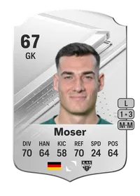 Lennart Moser Rare 67 Overall Rating