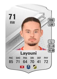 Amor Layouni Rare 71 Overall Rating