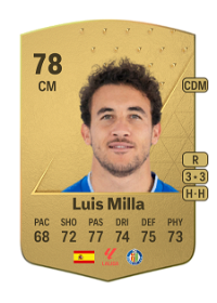 Luis Milla Common 78 Overall Rating