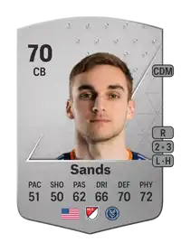 James Sands Common 70 Overall Rating