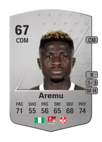 Afeez Aremu Common 67 Overall Rating