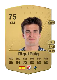 Riqui Puig Common 75 Overall Rating