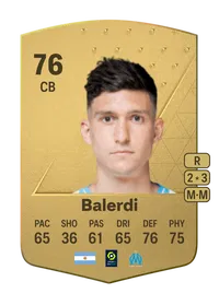 Leonardo Balerdi Common 76 Overall Rating