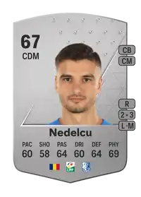 Dragoș Nedelcu Common 67 Overall Rating