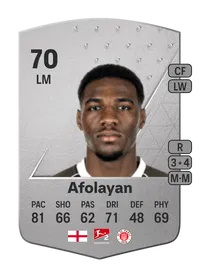 Dapo Afolayan Common 70 Overall Rating