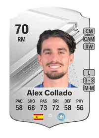 Álex Collado Rare 70 Overall Rating