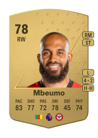Bryan Mbeumo Common 78 Overall Rating